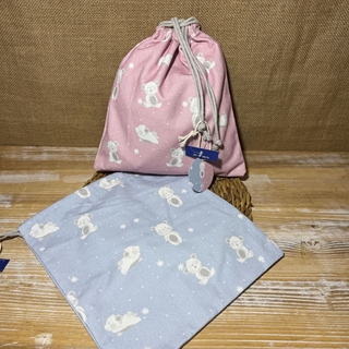 Bolsas neceser azul y rosa - Imagen 1