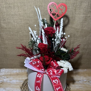 Caja blanca en tonos rojos - Imagen 2