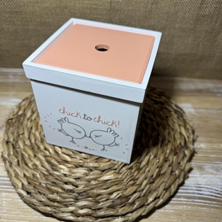 Caja naranja pequeña pollito - Imagen 2