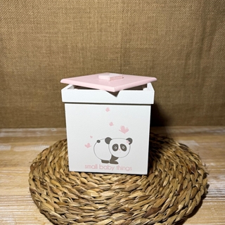 Caja rosa pequeña oso - Imagen 1