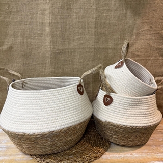 Cesta fibra algodón - Imagen 1
