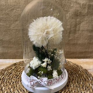 Cúpula en tonos blancos con diente de león - Imagen 2