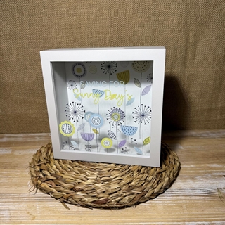 Hucha de madera gris - Imagen 1