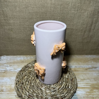 Jarrón de cerámica con lazos - Imagen 2