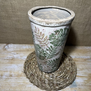 Jarrón gres hojas - Imagen 2