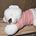 Peluche acostado rosa - Imagen 1