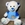 Peluche Oso azul - Imagen 1