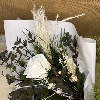 Ramo 1 rosa blanca - Imagen 1