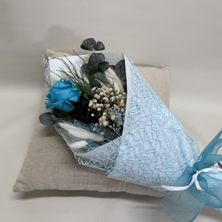 Ramo 1 rosa en tono azul - Imagen 2