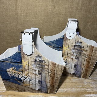 Revistero tono azul y marrón - Imagen 2