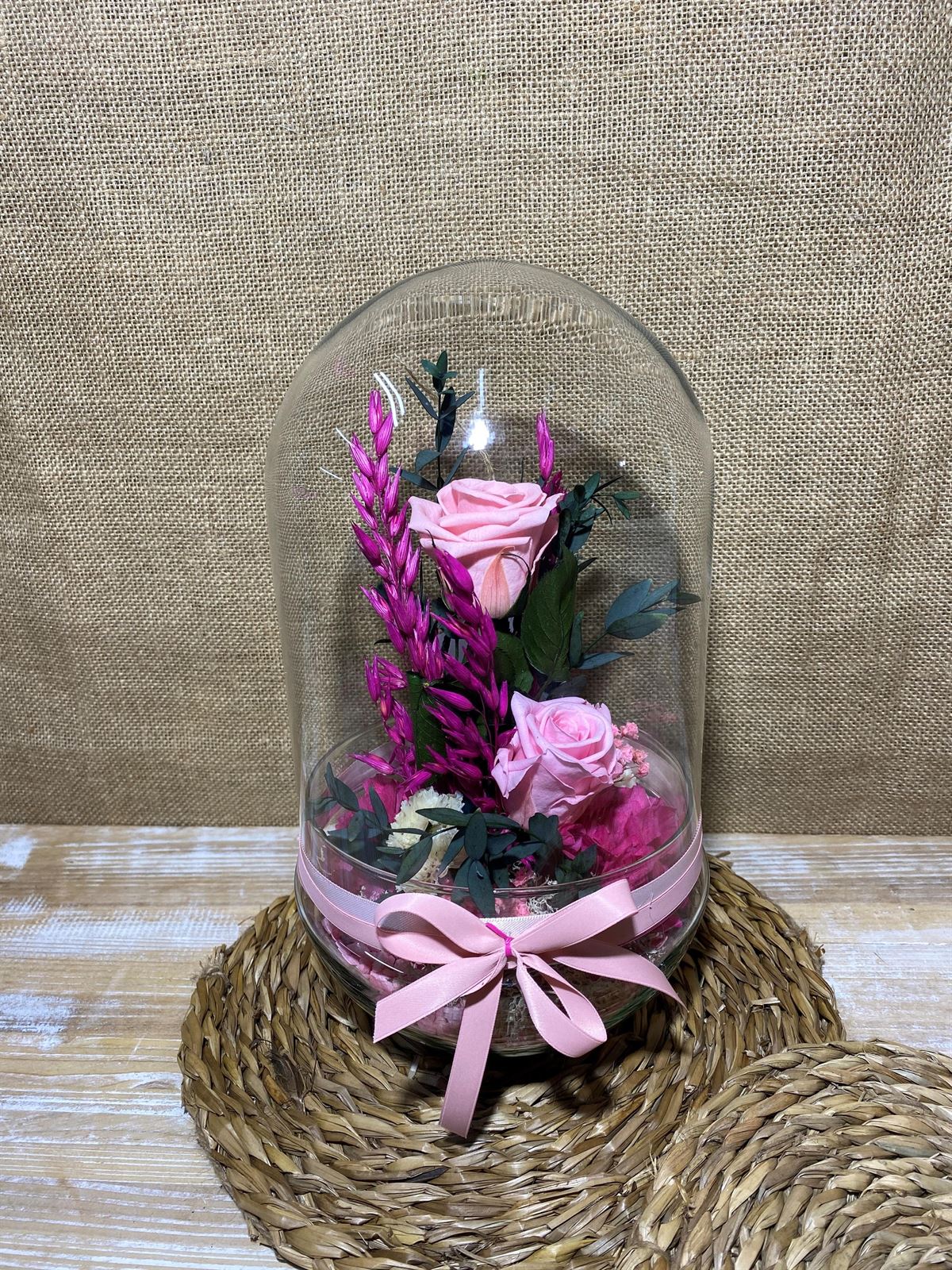 Terrarium capsula rosa - Imagen 1