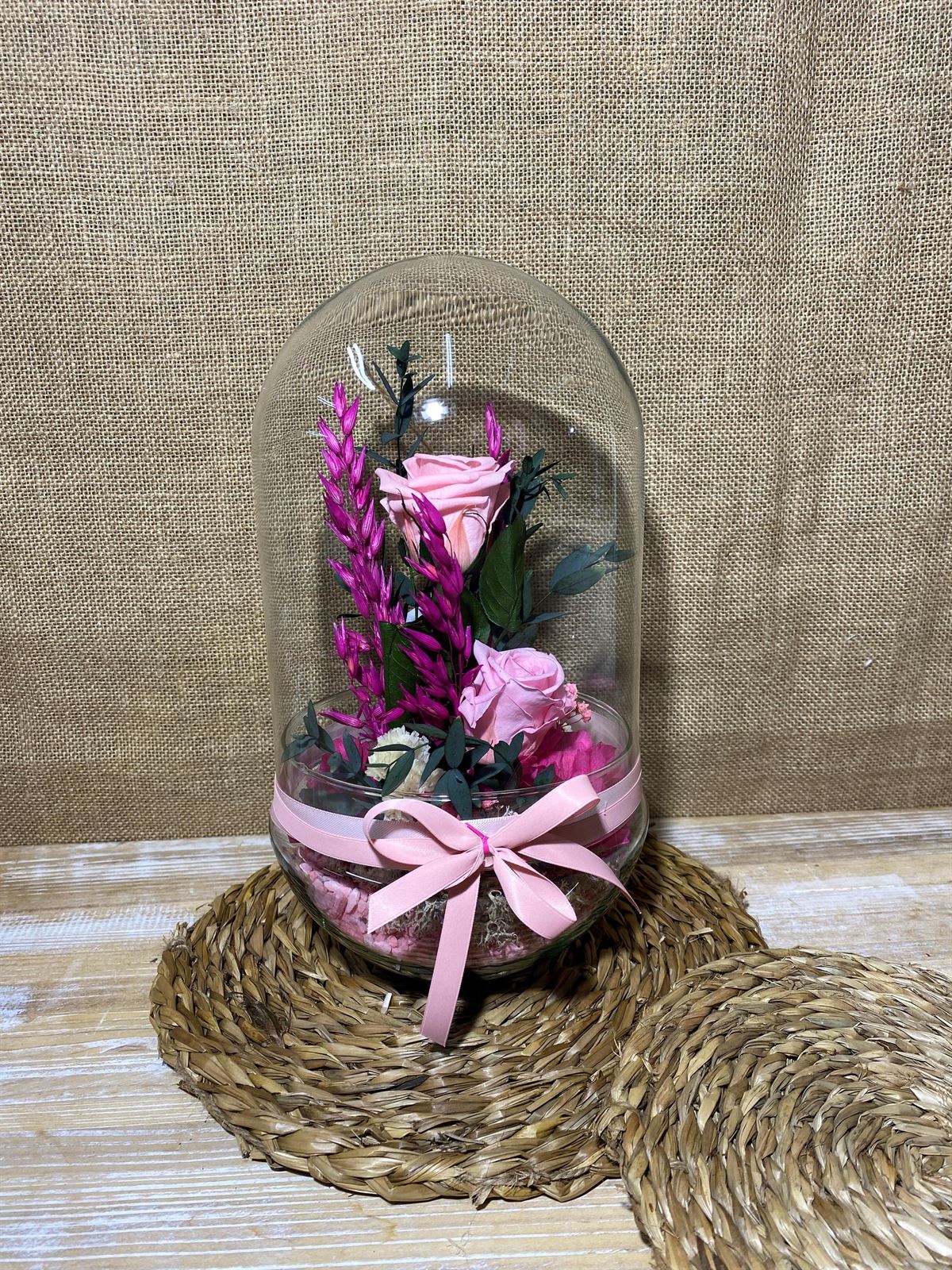 Terrarium capsula rosa - Imagen 3