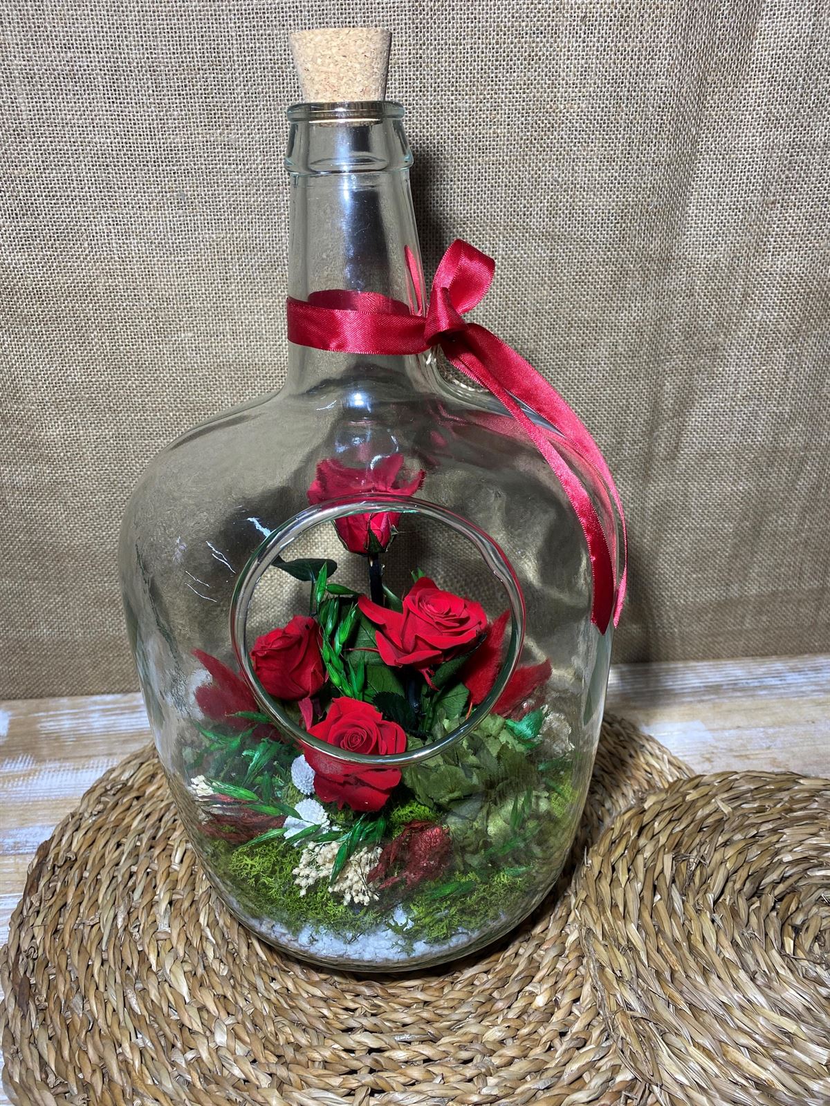 Terrarium en forma de botella grande - Imagen 2