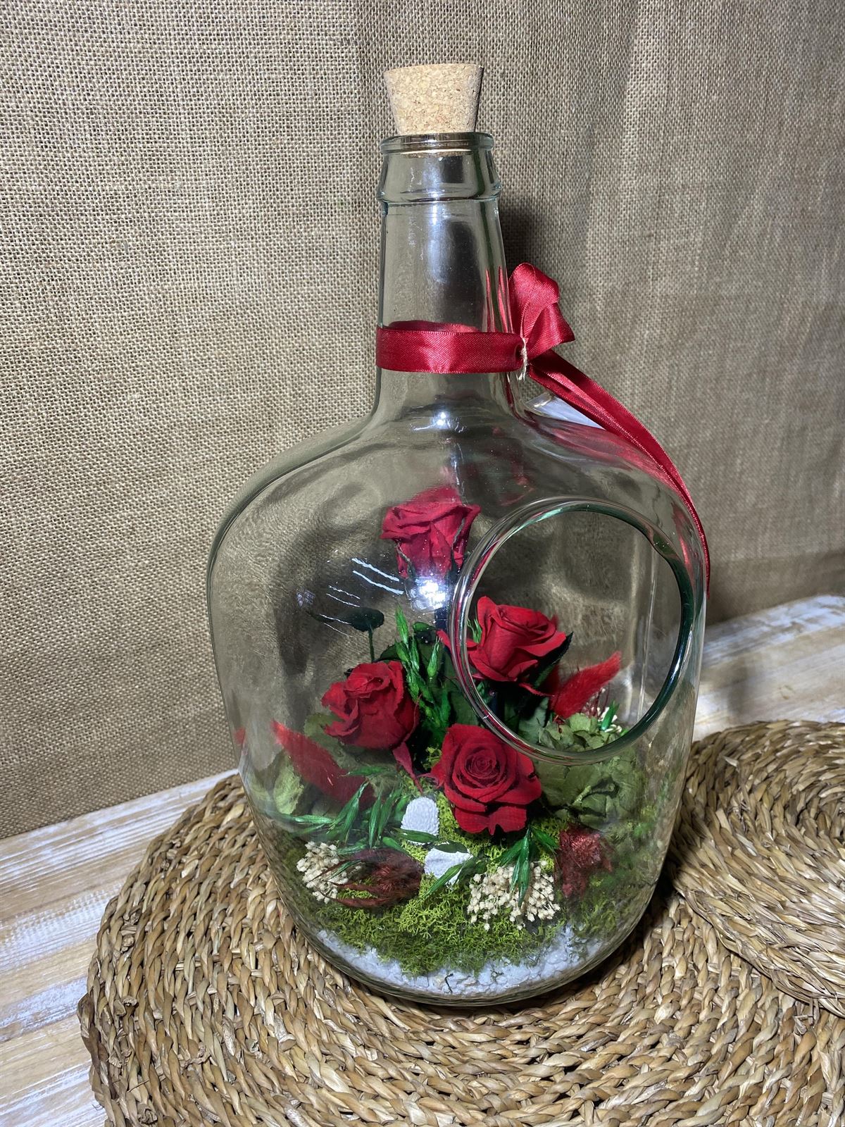 Terrarium en forma de botella grande - Imagen 3