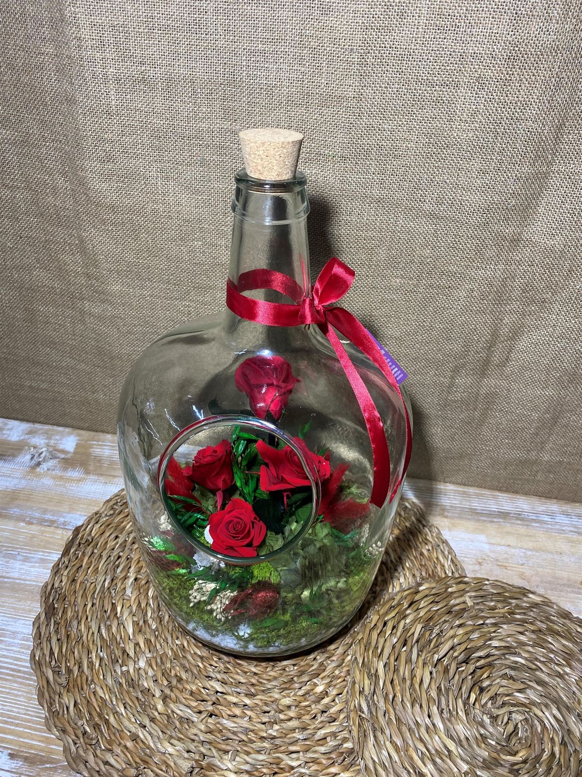 Terrarium en forma de botella grande - Imagen 4