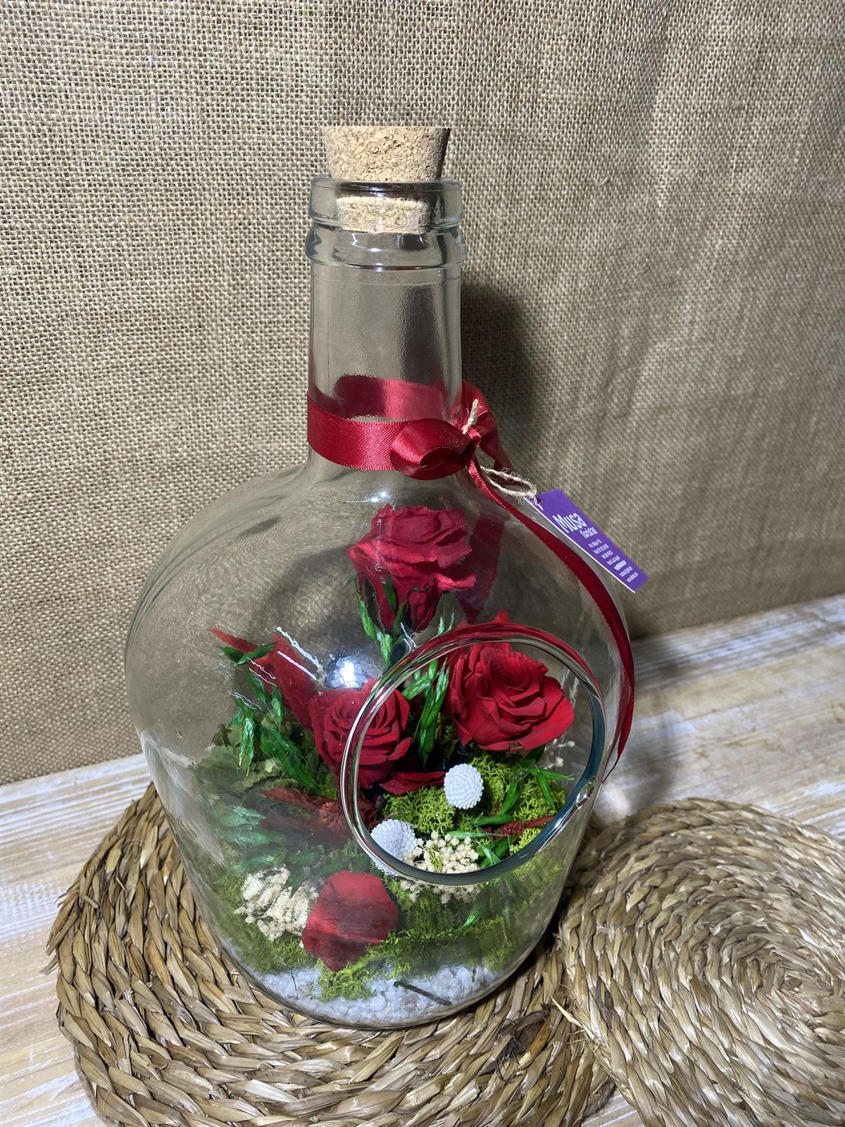 Terrarium en forma de botella pequeña - Imagen 2