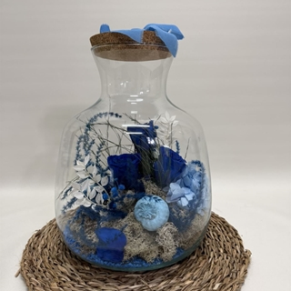 Terrarium en tonos azules - Imagen 1