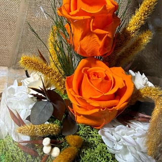 Terrarium piramidal en tonos naranjas - Imagen 2